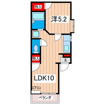 間取図 シェル川尻　A