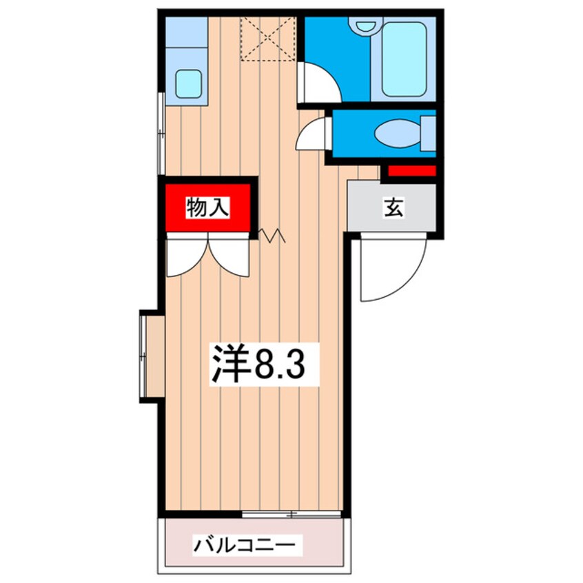 間取図 シェル川尻　B