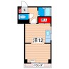 弁天町ビル 1Rの間取り