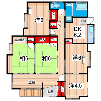 間取図 古民家風戸建　高萩上手綱