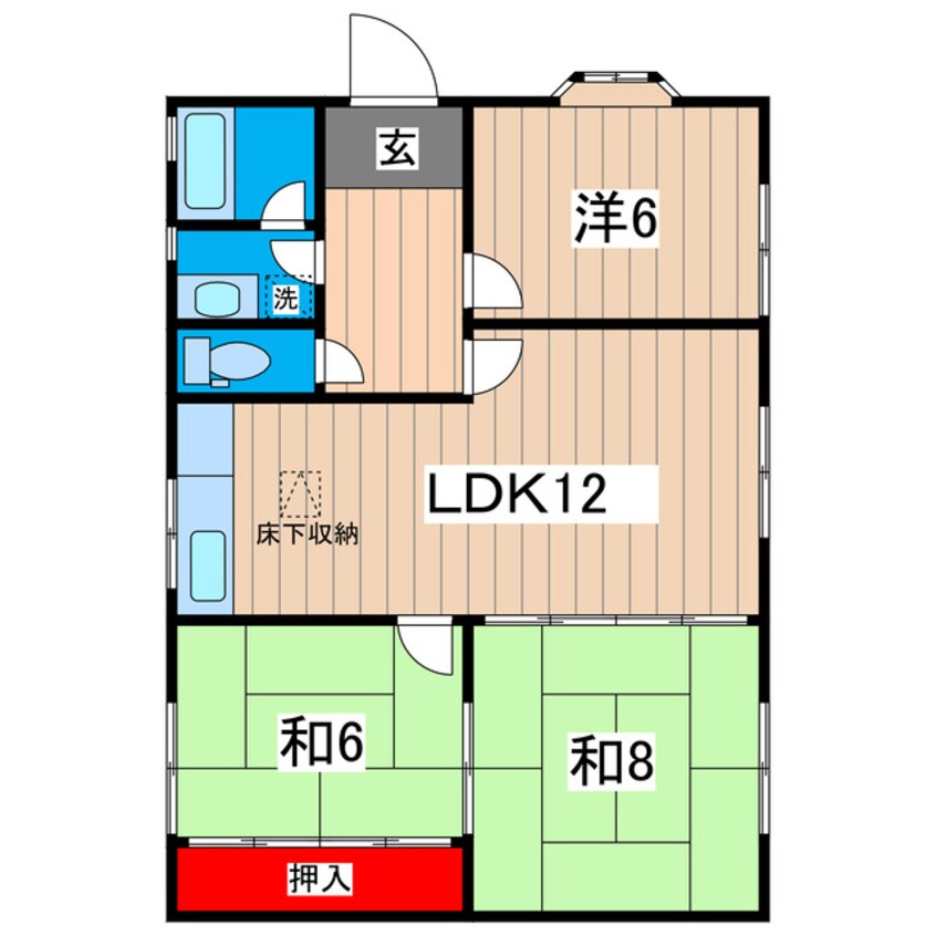 間取図 赤浜貸家