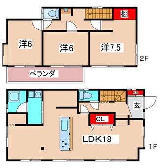 間取図 助川町5丁目一戸建て