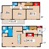 助川町5丁目一戸建て 3LDKの間取り