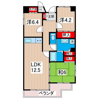 間取図 サニーヒル会瀬　２号館