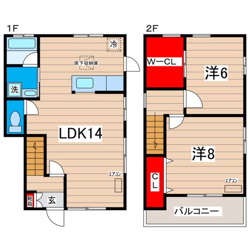 間取図 ツイン・イーグレッツ