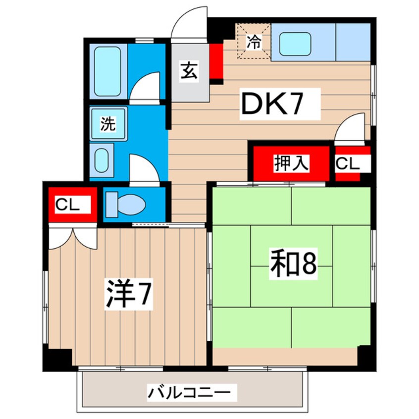 間取図 コーポラス明和