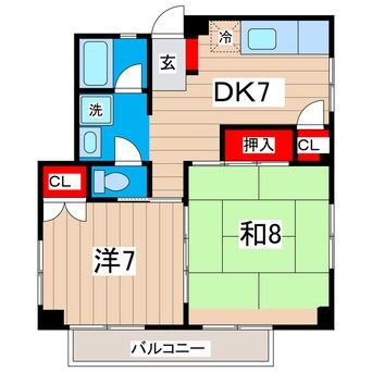 間取図 コーポラス明和