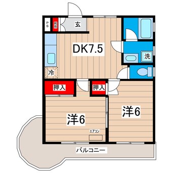 間取図 カーサシズホ