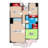 サニーヒル会瀬　１号館 3LDKの間取り