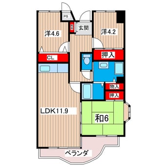 間取図 サニーヒル会瀬　１号館