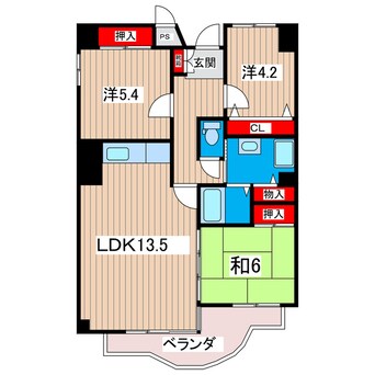 間取図 サニーヒル会瀬　１号館