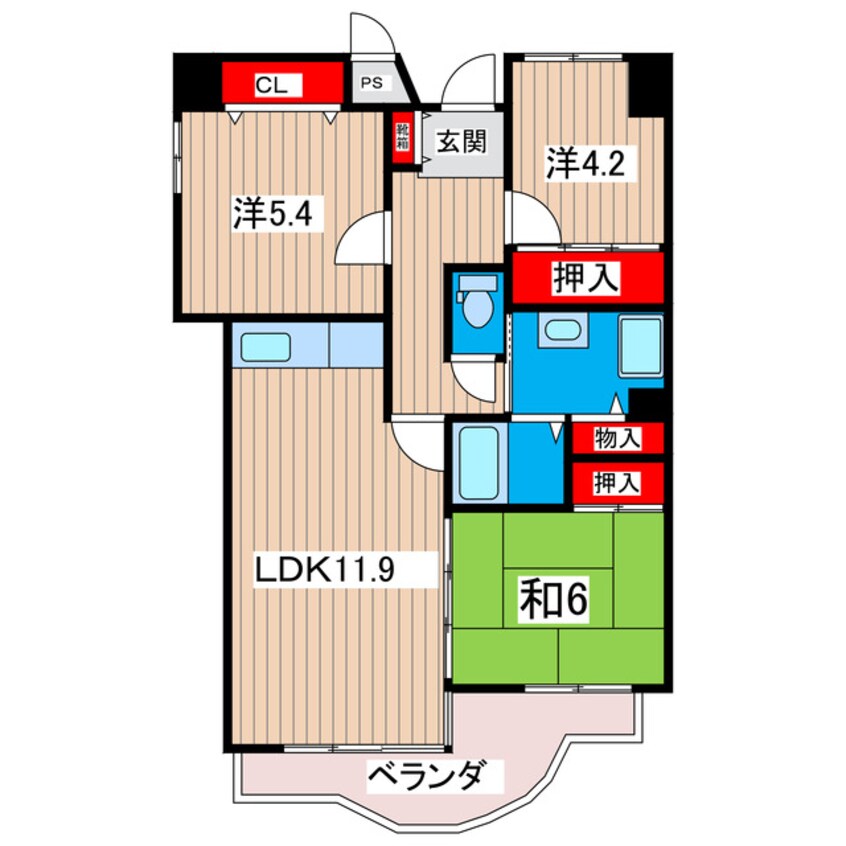 間取図 サニーヒル会瀬　１号館