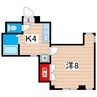 網元マンション 1Kの間取り