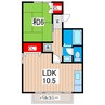 コーポ暇修 1LDKの間取り