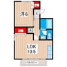 コーポ暇修 1LDKの間取り