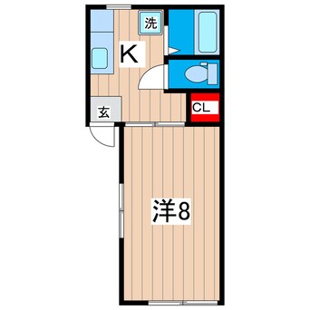間取図 コーポクボタ