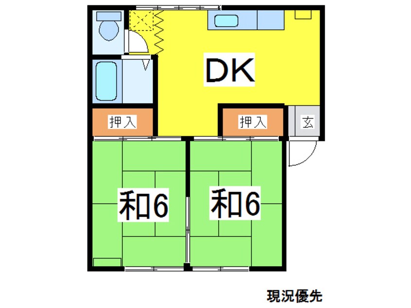 間取図 サンコーポ８