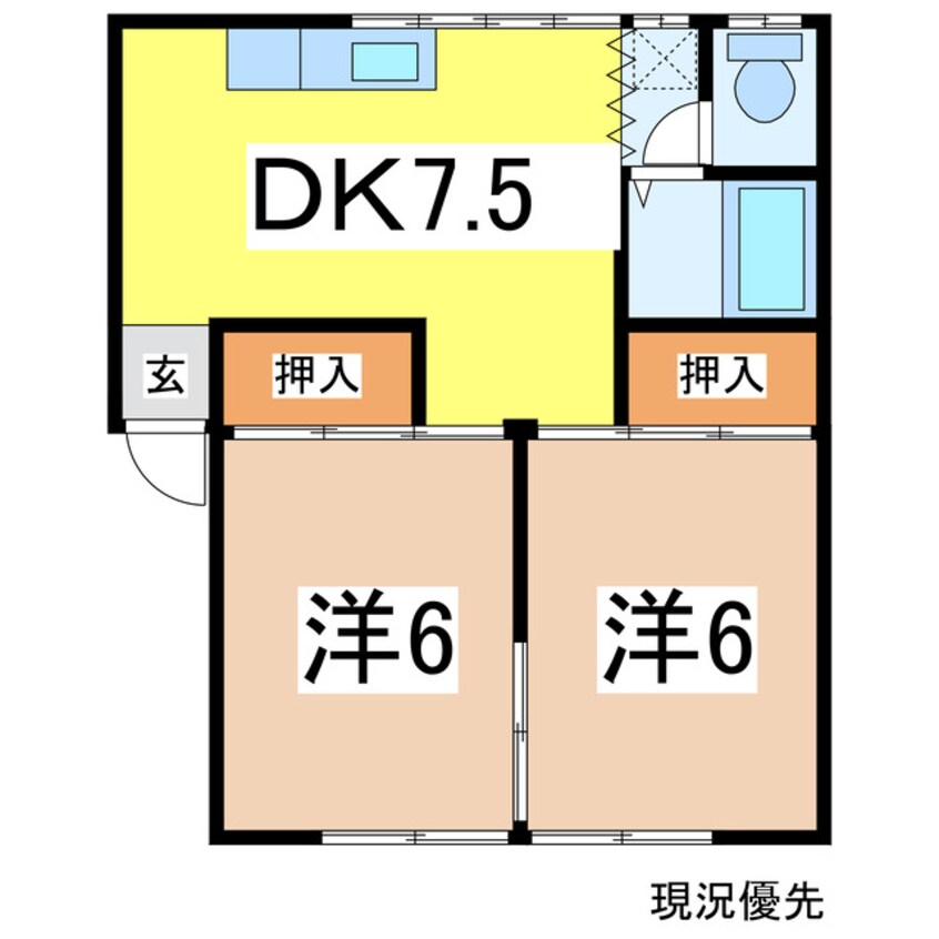 間取図 サンコーポ８