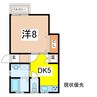 ハイツ中里 1DKの間取り