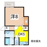 ハイツ中里 1DKの間取り