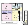 メゾンプロムナードＡ 2Kの間取り