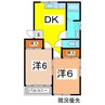 スクールＢ 2DKの間取り