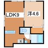 奥羽本線・山形線/高擶駅 徒歩9分 1階 築39年 1LDKの間取り