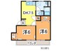 ピュアタウンＢ 2DKの間取り