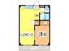 日光マンション 1LDKの間取り