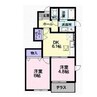 チェリーミルＡ 2DKの間取り