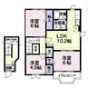 ハピネスヴィレッヂＡ 3LDKの間取り