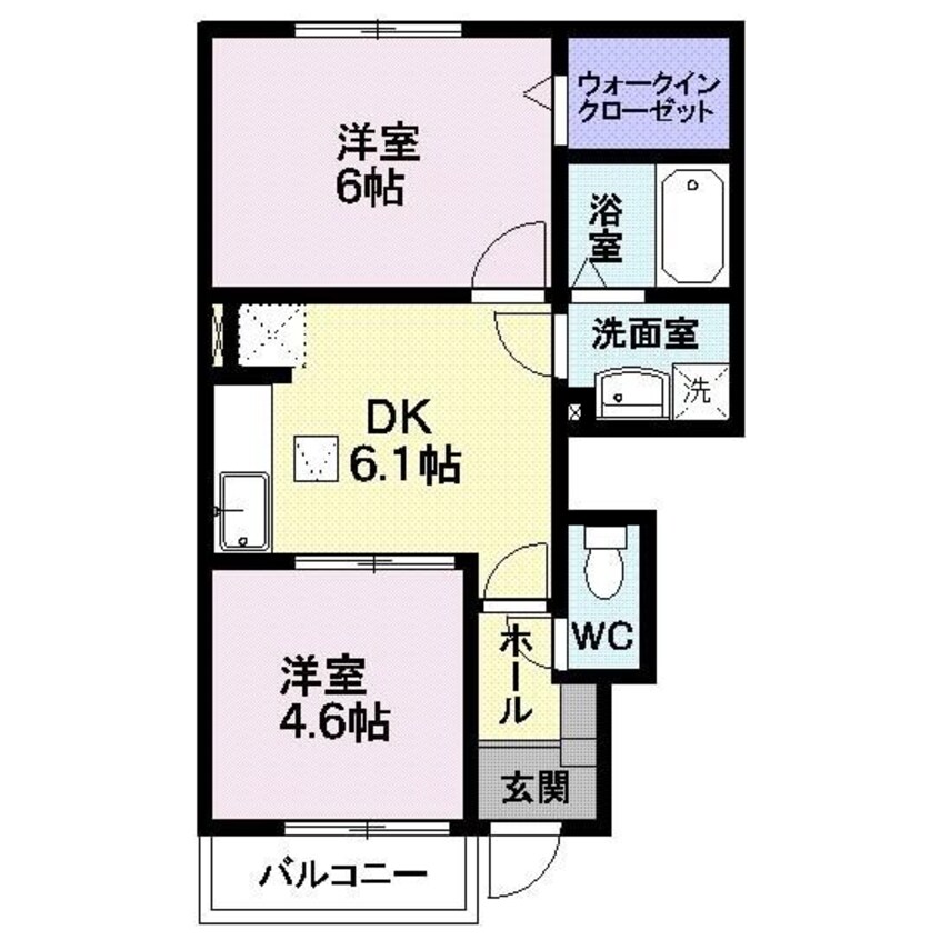 間取図 リバティーベルＢ