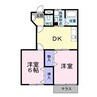 パラッツォＡ 2DKの間取り