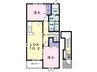 シュトラーセ羽入 2LDKの間取り