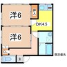 スカイパレス老野森 2Kの間取り