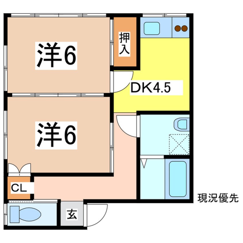 間取図 スカイパレス老野森