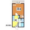 サンライフ河北壱号館 1Kの間取り