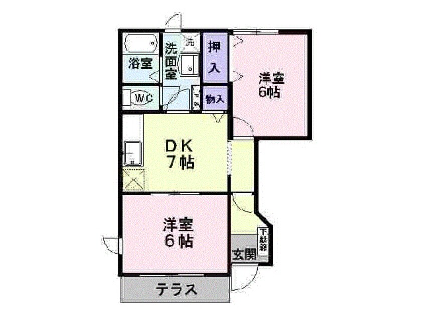 間取図 パレクロスロードＣ