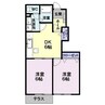 エクセレントヴィラＢ 2DKの間取り