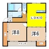 メゾンＳＡＴＯ 2LDKの間取り