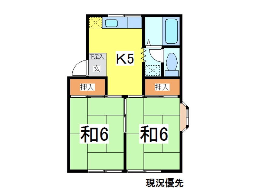 間取図 コーポラポームＡ