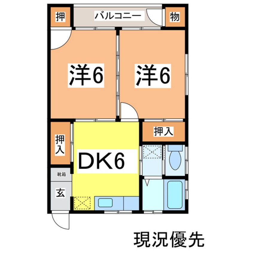 間取図 コーポ幸
