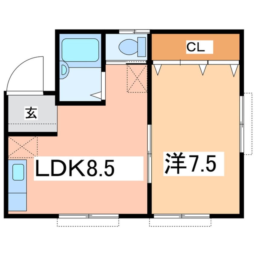 間取図 さきコーポ