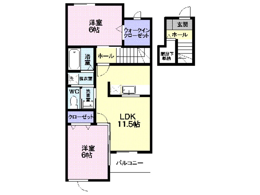 間取図 カトルセゾンⅠ