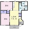 オランダ村Ｃ 2LDKの間取り