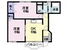 ジェイ・シェスタ 2DKの間取り