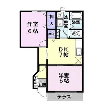 間取図 チェリーブラッサムⅢ