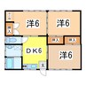 早川アパート 3DKの間取り