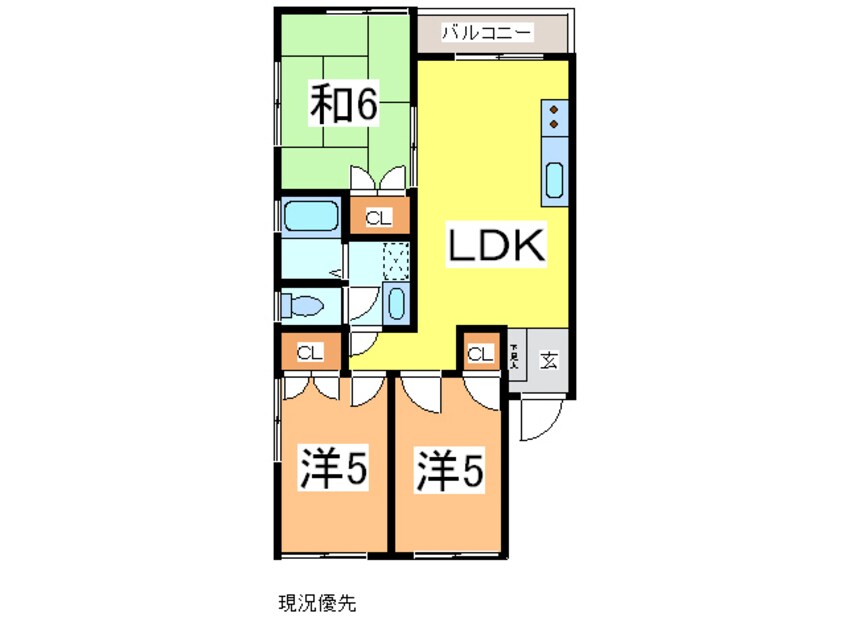 間取図 ファミネスハイツ海老澤１号館