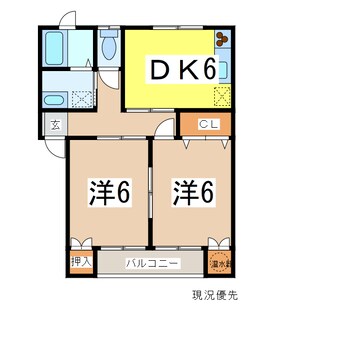 間取図 コーポウィステリア